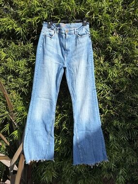 DL1961 Light Blue High-Rise Flare Leg Jeans